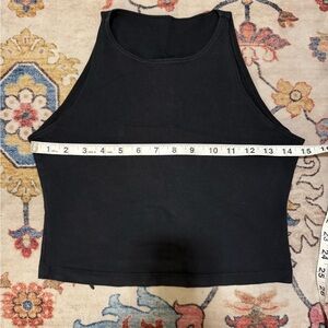 American Apparel Black Crop Top